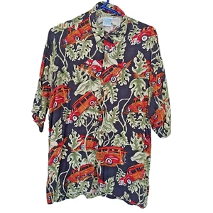 Vintage Makahawaii Herren Hemd Small Rayon Hawaii WOODY Klassiker Hand Made - Bild 1 von 10