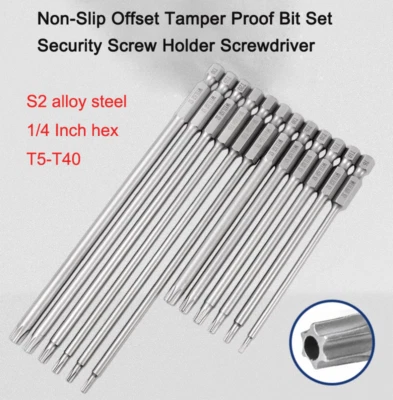 1pcs Non-Slip Offset Tamper Proof Bit Set Security Screw Holder Screwdriver - Image 1 of 4