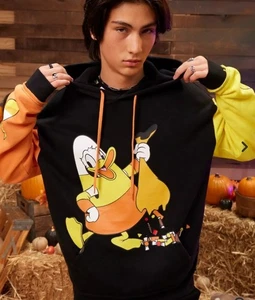 Our Universe Disney Halloween Donald Duck Colorblock Hoodie Size Medium - Picture 1 of 12