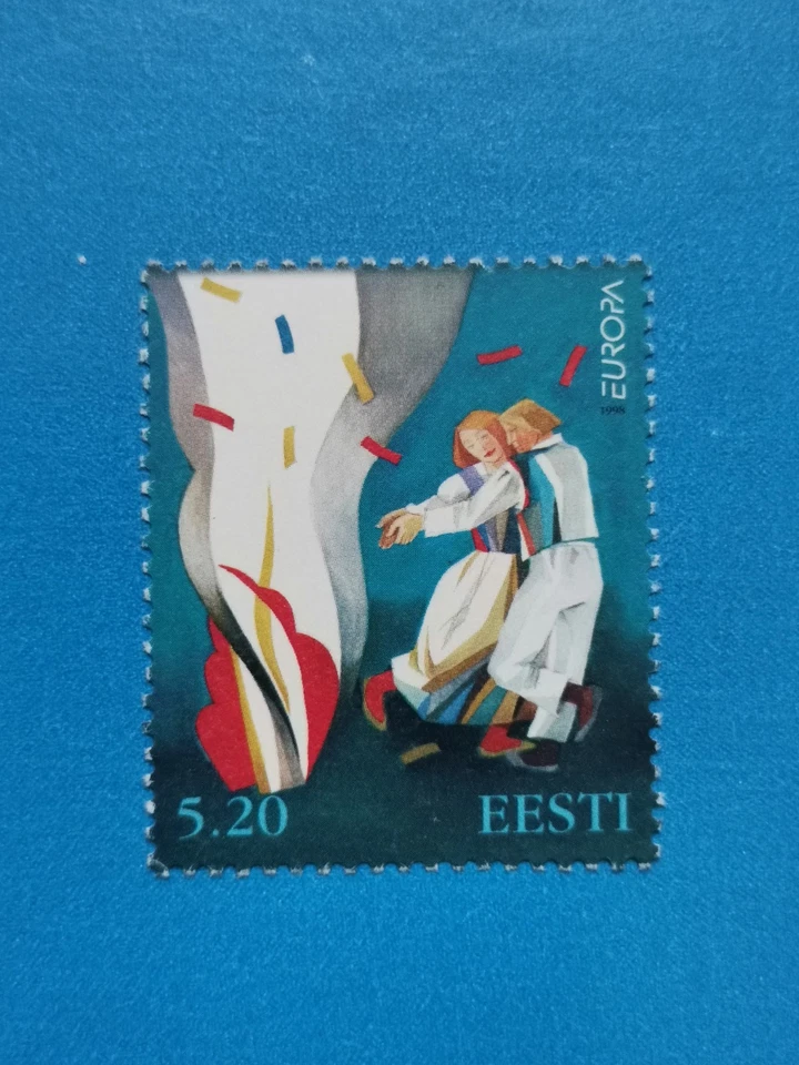 Estonia:  francobollo nuovo anno 1998 - Europa festa S. Giovanni Battista - Изображение 1 из 1
