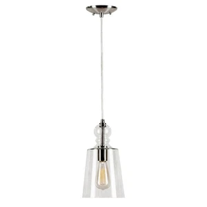 Forte Lighting 2674-01-55 Signature Mini Pendant Brushed Nickel - Picture 1 of 4