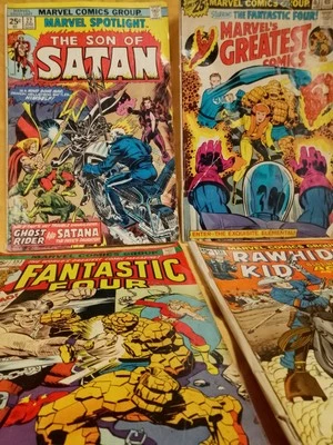 4x Marvel Comics Group 60/70er Jahre, Fantastic 4, Rawhide Kid... Comic Hefte - Bild 1 von 4