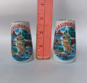 Salero y pimentero vintage California cerámica Kelvin's Treasure Japón - Imagen 1 de 4