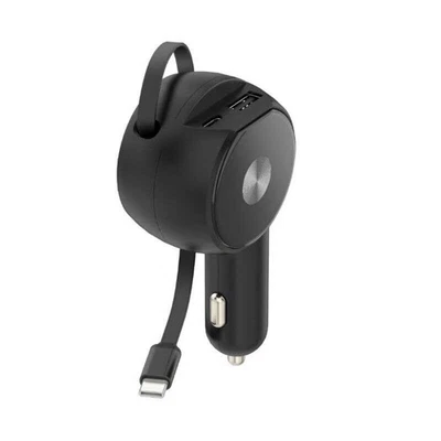 For Galaxy Tab S7/S9/S10/FE/Plus - 30W Car Charger Retractable 3 - Image 1 of 4