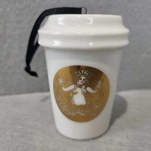 Starbucks 2015 logo oro tazza caffè ornamento 1912 Pike Place Market Seattle WA. - Foto 1 di 7