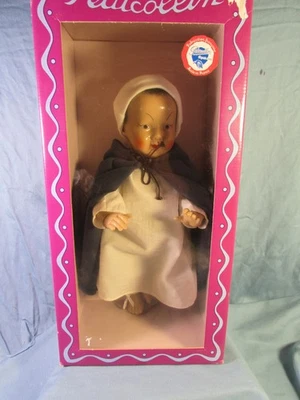 Joli poupon  PetitCollin  BEDOUIN décoré à la main,  dans sa boite  ca 2000 - Photo 1/4