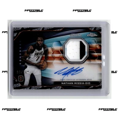 2023-24 Topps Chrome OTE - Black #RJA-NM Nathan Missio-Dio Rookie Patch Auto /10 - Image 1 of 2