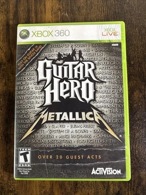 Guitar Hero: Metallica(微软 Xbox 360,2009)完整 CIB 带手册 — 第 1/2 张图片