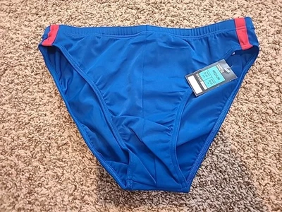 Мужские винтажные плавательные бикини Marks & Spencer размер средний цвет синий с полосой - Изображение 1 из 4