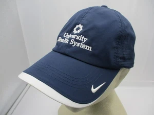 University Health System Nike Cappello Berretto Strap Back Navy Dri-FIT Nylon Uomo Golf - Foto 1 di 9
