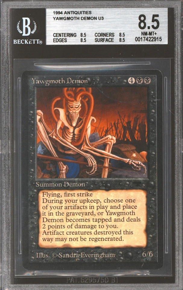 Magic MTG Antiquities Yawgmoth Demon BGS 8.5 (8.5, 8.5, 8.5, 8.5) NEAR MINT NM - Image 1 of 1