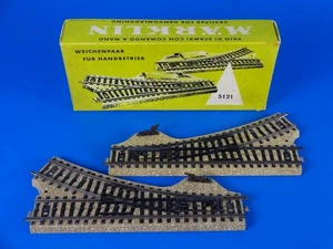 MARKLIN H0 - 5121 - Par de interruptores manuales rectos - pista M (14)/ CAJA - EN MUY BUEN ESTADO - Imagen 1 de 3
