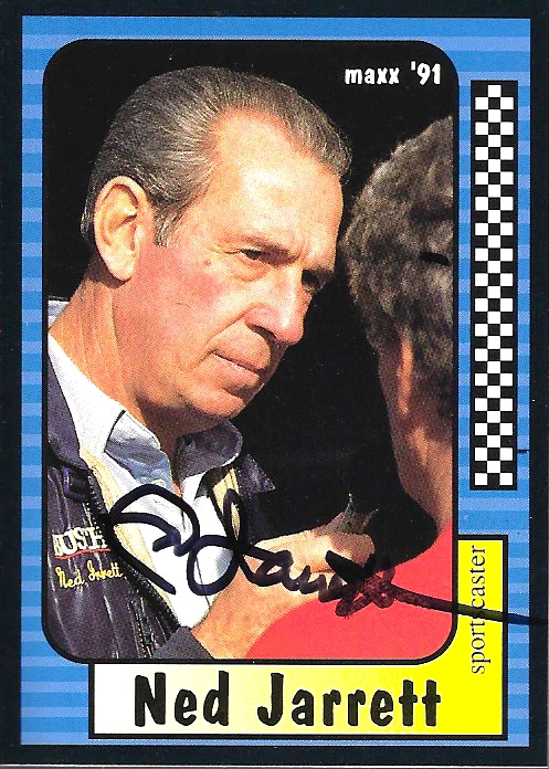 NED JARRETT - AUTOGRAPHED - 1991 MAXX - CARD #227  [ M-13 ] - Image 1 of 1