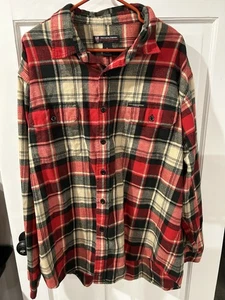 Vintage Polo Jeans Co Ralph Lauren Plaid Button Down Blue & Yellow Men’s X-Large - Picture 1 of 4