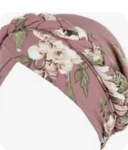 Sciarpa con archetto turbante intrecciato - rosa/floreale - NUOVA B - Foto 1 di 10
