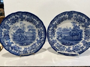 Spode Blue Room Sammelteller, The Camel Enclosure & The Kangaroo Enclosure - Bild 1 von 6