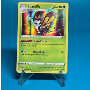 Beautifly 008/196 Holo Rare Verlorener Ursprung Pokemon TCG Nm-Mt KOSTENLOSER VERSAND - Bild 1 von 2