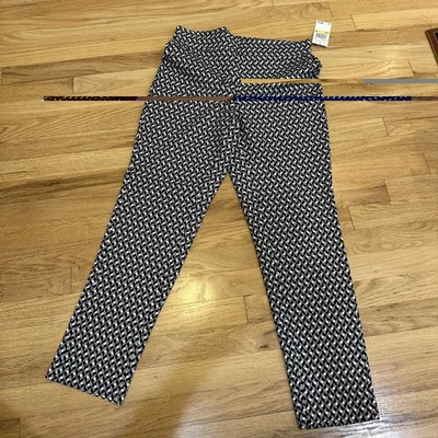 Pantalones Legging Michael Kors Para Mujer Negro Gris Blanco Acentos Talla Mediana Nuevo con Etiquetas Foto 1 de 4