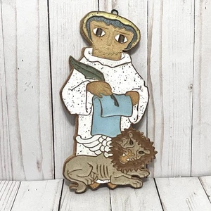 Saint Andrew's Abbey Keramik St. Mark Evangelist Plakette Made in America 9" - Bild 1 von 6