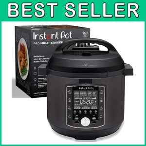 Pentola a Pressione Pro 10 in 1 6Qt: 800 Ricette App, Nero - Foto 1 di 9