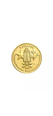 1/10oz, .9999 2014 Gold Canada Coin, First Special Service Force In Capsule - Image 1 of 4