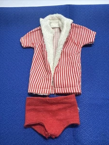 Vintage 1960's Mattel Barbie Ken #0750 Red/White Striped Beach Shirt Jacket/Pant - Picture 1 of 5