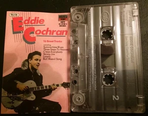 Eddie Cochran – 16 Great Tracks UK Cassette 1986 Play Tested + Case / Insert - Picture 1 of 1