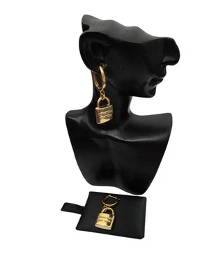 PreOwn 18K Real Gold Padlock Dangling - Image 1 of 4