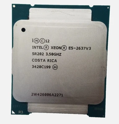 Intel Xeon E5-2637 V3 LGA 2011-3 Server CPU Processor SR202 Quad Core 3.5GHz - Image 1 of 2