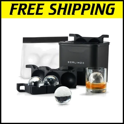 Máquina de bolas de hielo transparente premium - Crea esferas de cristal de 2,4"" para bebidas perfectas Foto 1 de 4