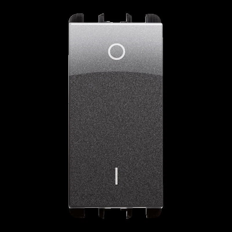 Interrupteur bipolaire 16A 1 module Dark Steel Urmet 10162AC   - Photo 1/1