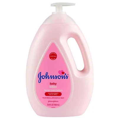 Johnson's Moisturizing Pink Baby Lotion Coconut Oil 33.8 fl. oz WE DO SHIP TO CA - Image 1 of 4