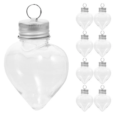  10 Stück weihnachtliche Saftbehälter Getränkeflaschen Weihnachten herzförmige - Bild 1 von 4