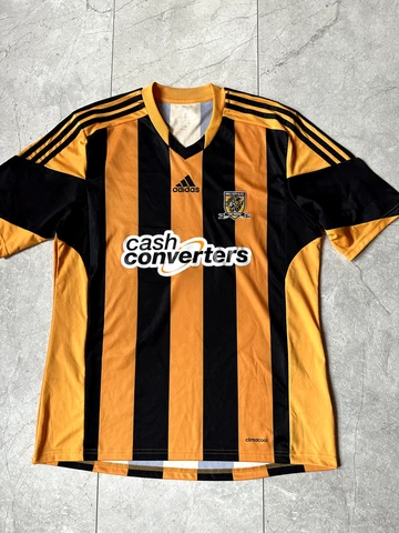 Hull City Jersey 2013 2014 Home L Shirt F41003 Soccer Football adidas Trikot Cover