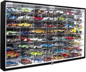 JACKCUBE Design Hot Wheels 1/64 Scale Diecast Display Case Storage Cabinet Shelf - Picture 1 of 12