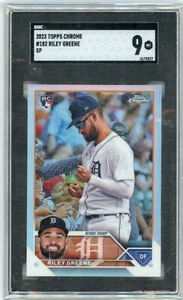 ๐ฅ๐2023 Topps Chrome Riley Greene Image Variation SP #182 RC SGC 9 Rookie Card - Picture 1 of 2