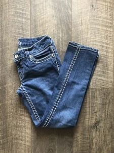 Paisley Sky Blue Skinny Jeans EUC Size 00 - Picture 1 of 6