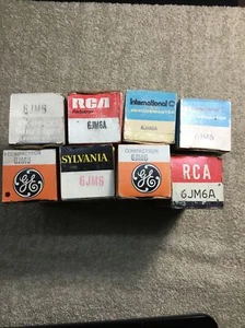 LOT of (8) NOS 6JM6 Ham Radio VACUUM TUBES NOS NIB Various Brands ALL TESTED X11 - Bild 1 von 5