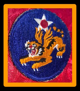 Original World War II United States Army Air Force 14th Flying Tigers Patch VTG - Picture 1 of 13