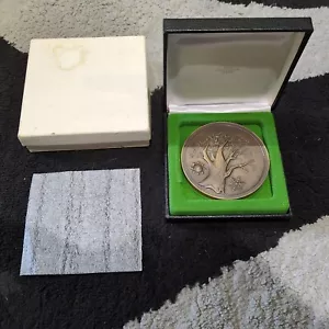 1973 Franklin Mint TREE OF TIME Calendar Art Large 3” Solid Bronze Medal RARE - Picture 1 of 11