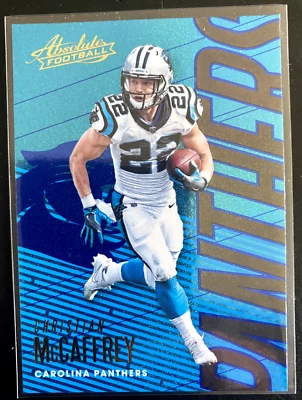Christian McCAFFREY 2018 Panini Absolute Football #14 Carolina Panthers - Image 1 of 2