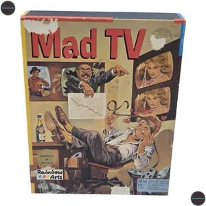 Mad TV IBM PC 3.5 Floppy gioco Big Box Rainbow Arts 1991 CIB - Foto 1 di 8