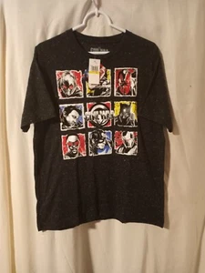 NWT Men's Captain America Civil War Power Clash T Shirt Black Speckle Sz Medium - Picture 1 of 7