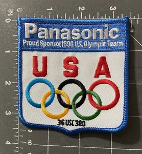 Panasonic Proud Sponsor 1996 U.S. Olympic Team USA Patch 36 USC 380 Atlanta GA - Picture 1 of 12