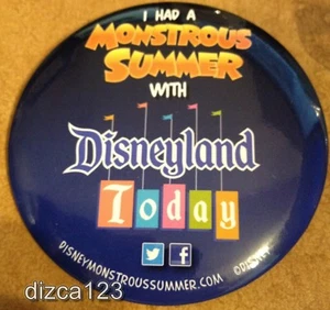 Disney Button I had a Monstrous Summer with Disneyland Today Button - Picture 1 of 1