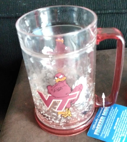 Virginia Tech Hokies Freezer Mug Logo NCAA 16 oz Cover