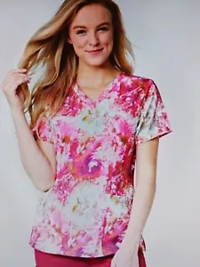 WonderWink Fitted V-Neck Scrub Top 6657 Phoenix Polyester Spandex S NEW - Picture 1 of 1