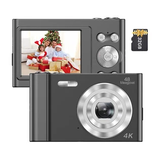 4K Digital  Video  48MP 2.4 Inch IPS Screen Auto Q6W7 - Picture 1 of 11