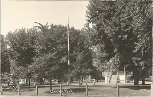 Postcard RPPC Illinois IL Elmwood Central Park - Picture 1 of 1