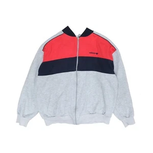 Sudadera Vintage Adidas Talla Mediana Color Bloque Bordado - Imagen 1 de 4